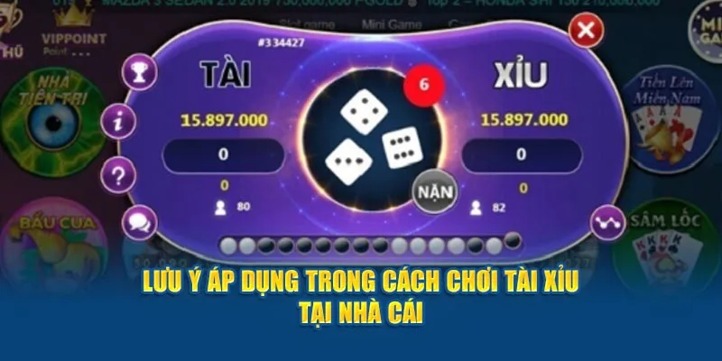 lưu ý khi chơi tài xỉu